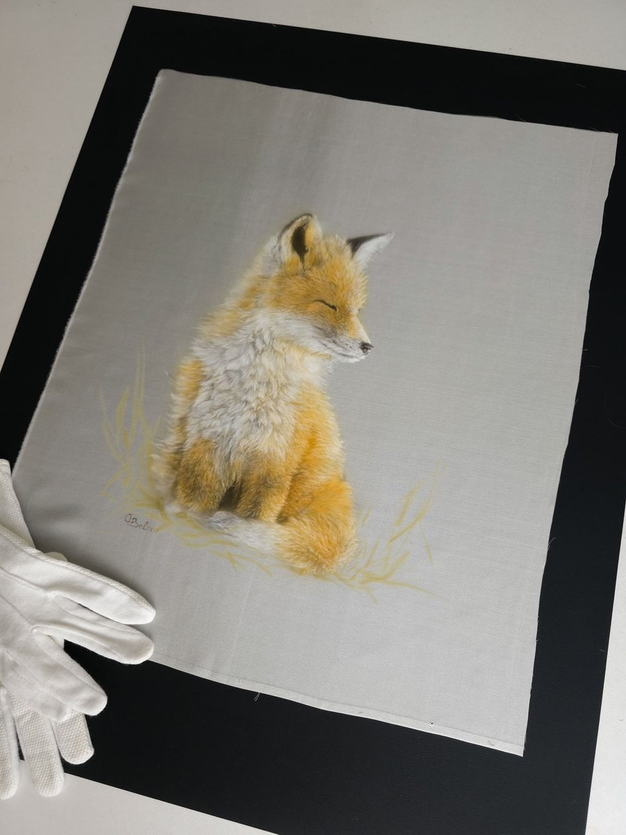 Photorealistic Animal Painting By Olga Belova, 16 X 20", Silent Dawn, Original Artwork