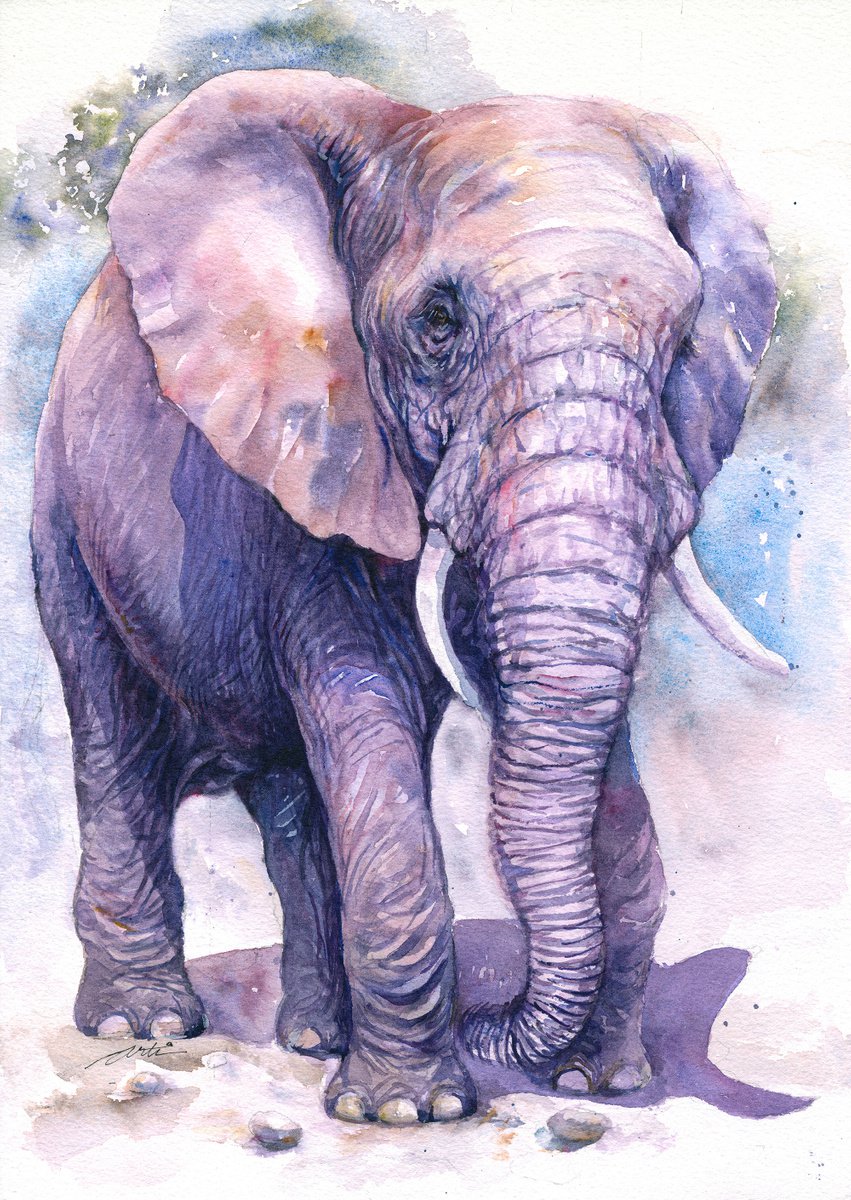 Purple Prince_ the Elephant by Arti Chauhan
