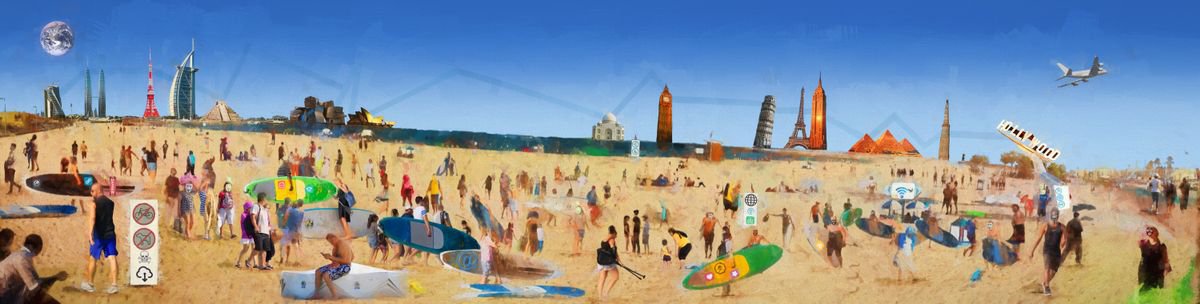 Global Beach by Carol Anne Jones