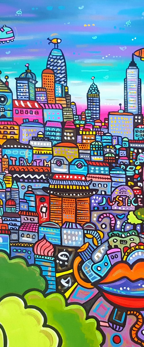 New Talking Dimension Freedom City by Maria Luisa  Azzini