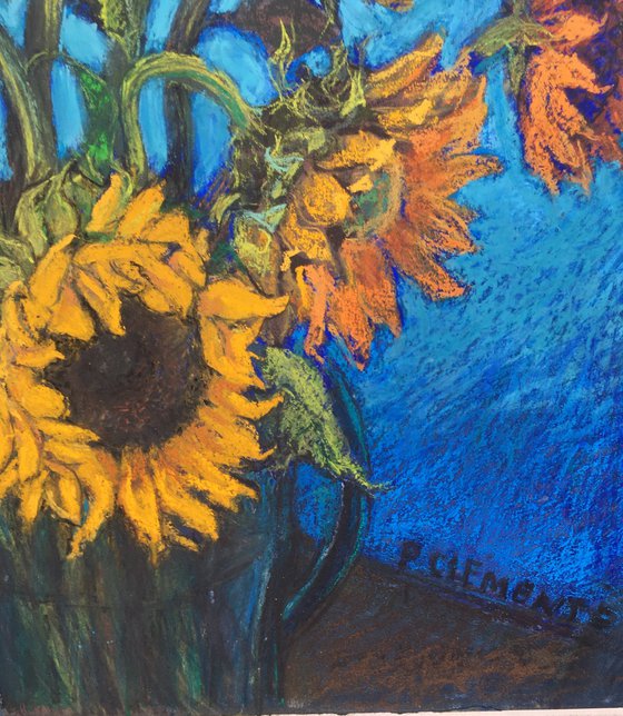 Sunflowers Van Gogh influence