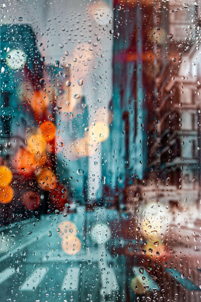 Abstract Cityscapes Photograph By Sven Pfrommer, 47 X 31", Rainy Days In New York X, Original Artwork