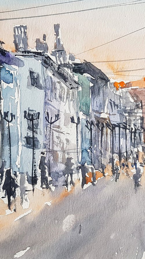 Busy street by Leonid Kirnus