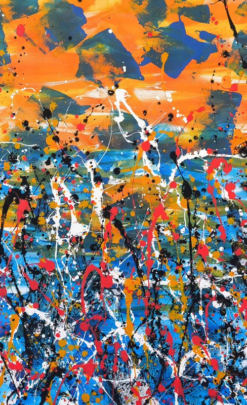 Flowers at sunset by M.Y. by Max Yaskin