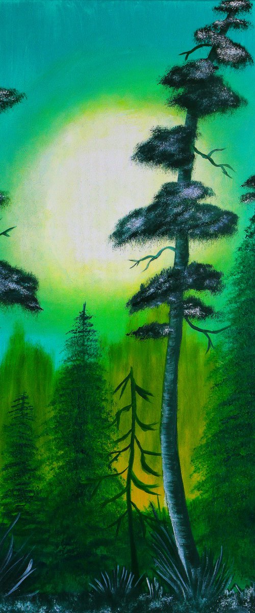 Emerald Moon Forest by Tetiana Surshko
