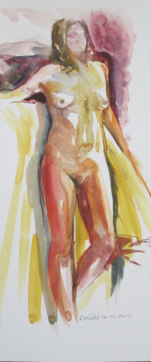 Standing female nude by Rory O’Neill