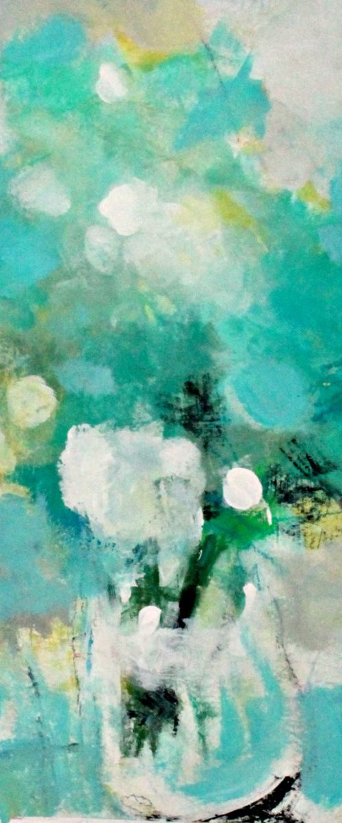 Hydrangeas and White Roses by Kerri McCabe
