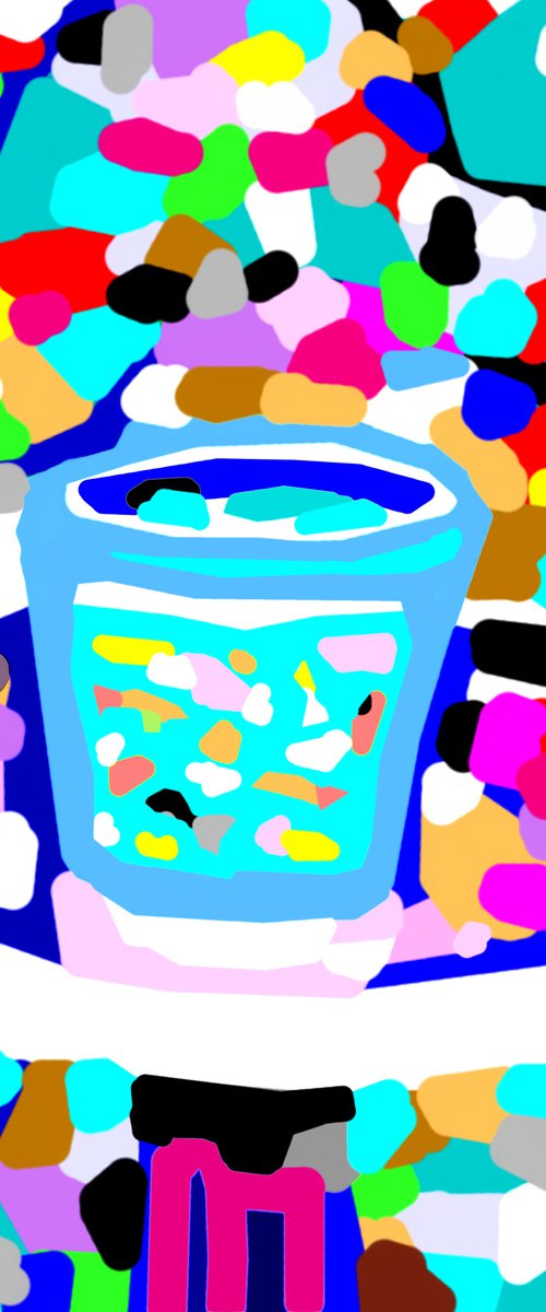 Fishbowl (pop art, still life) by Alejos