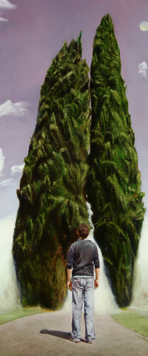 The cypresses by Paolo Borile