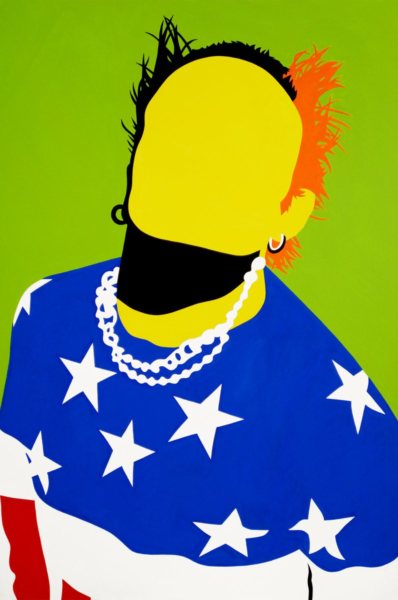 Faceless Portrait - Keith Flint (The Prodigy) by Pop Art Australia