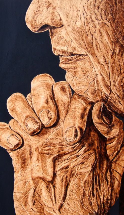 A Mother's prayer by MILIS Pyrography