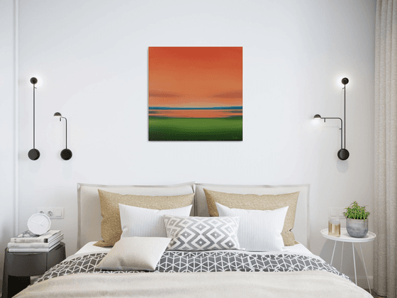 Warm Sky - Colorful Abstract Landscape