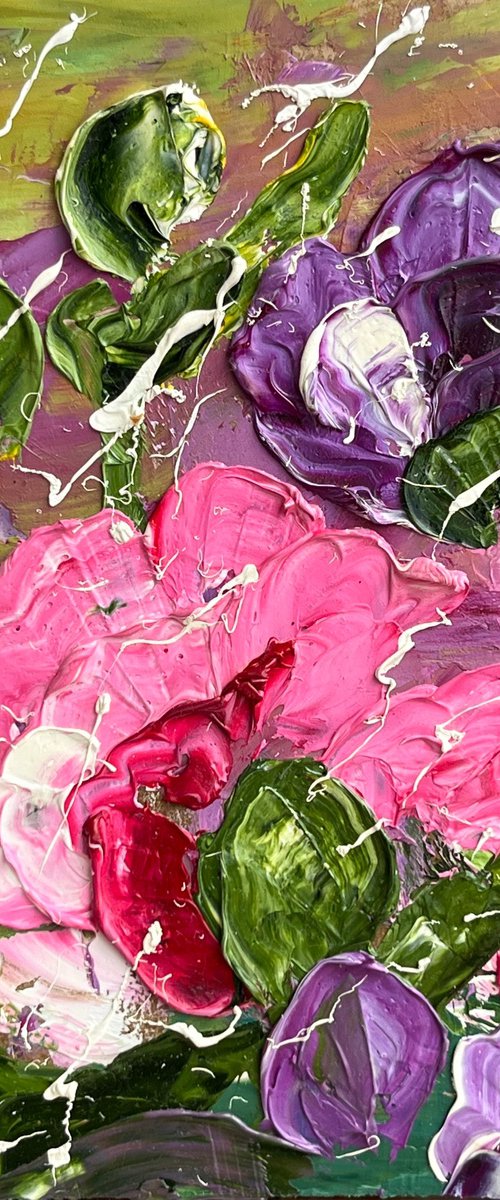 Peony Painting by Halyna Kirichenko