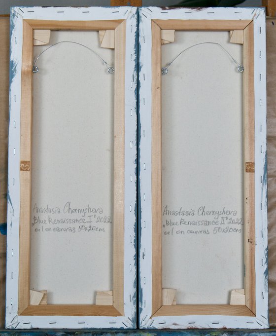 Blue Renaissance I & II (diptych)