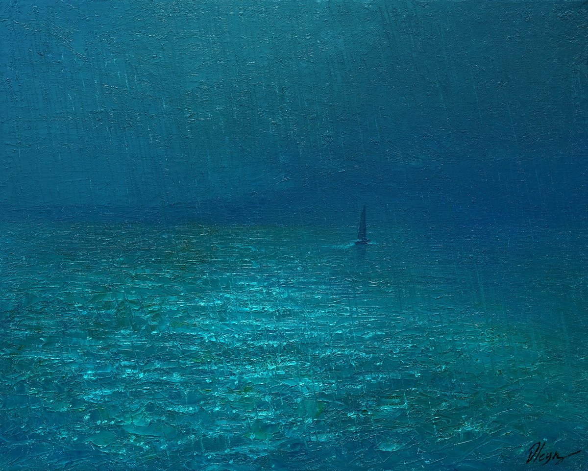Rainy sea by Dmitry Oleyn