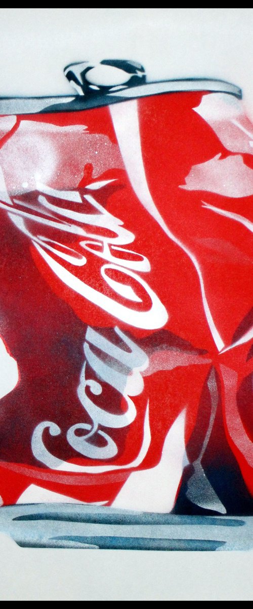 Crushed Coke (on plain paper). by Juan Sly