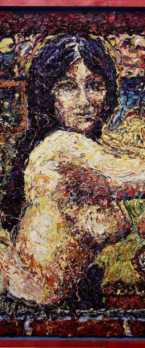 Figure behind a window by Richard Meyer