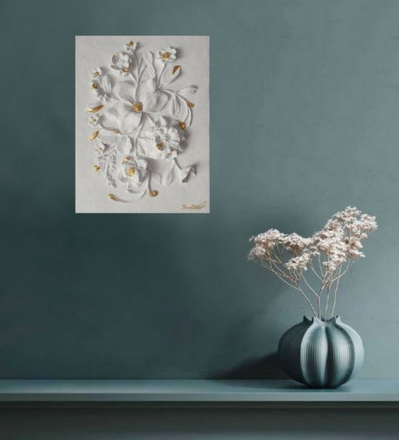 wall sculpture "Crocus"