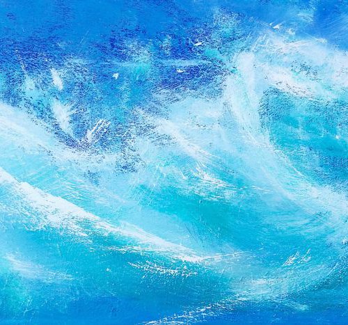 Maelstrom - sea, surf, waves, panoramic by Mel Graham