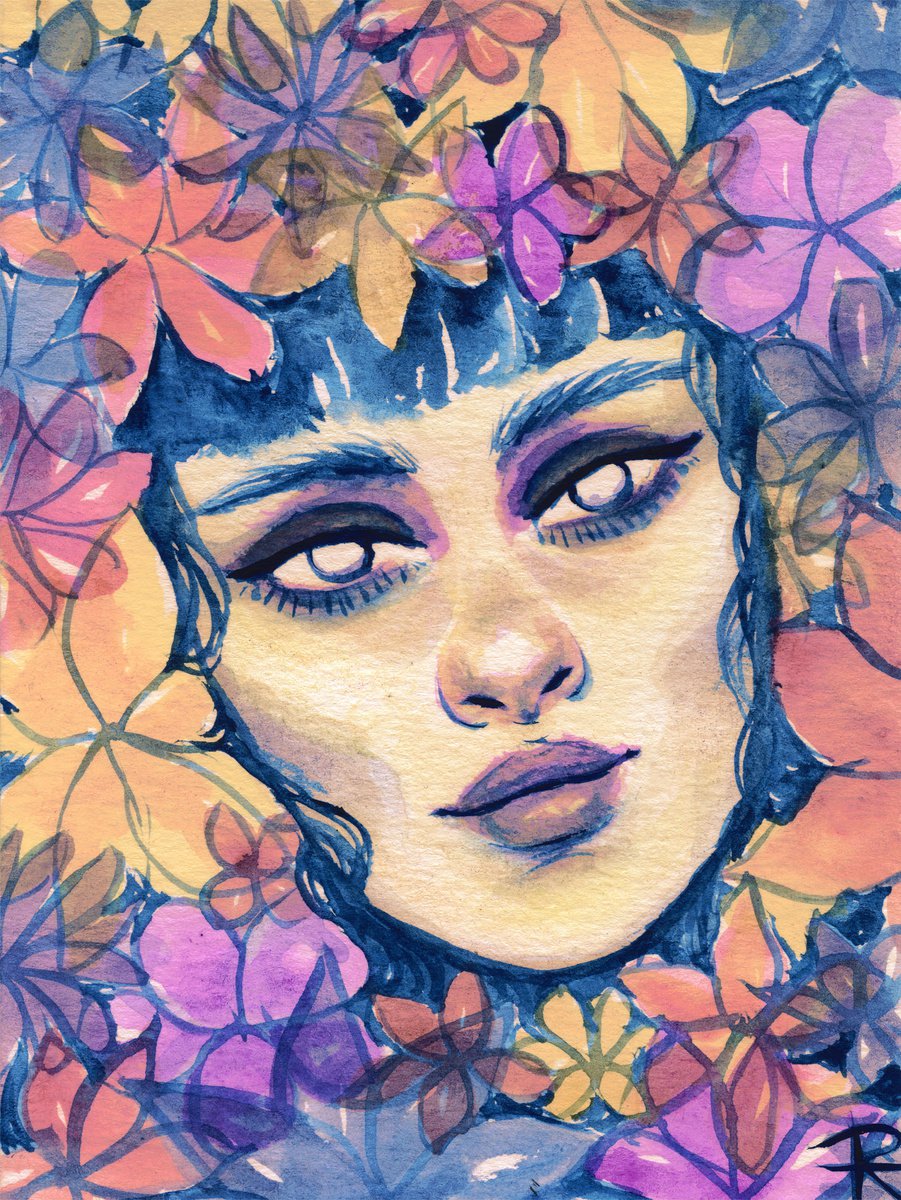 Lake of flowers by Roselin Estephania
