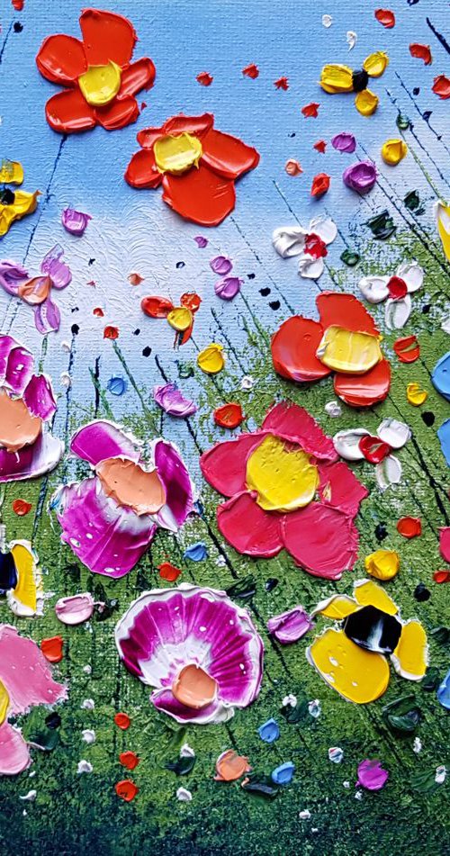 "Spring Meadow Flowers in Love" by Phil Broad