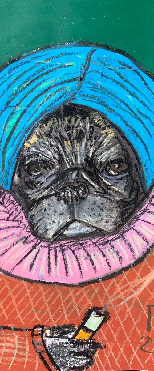 Dog with Babushka style. by Pavel Kuragin