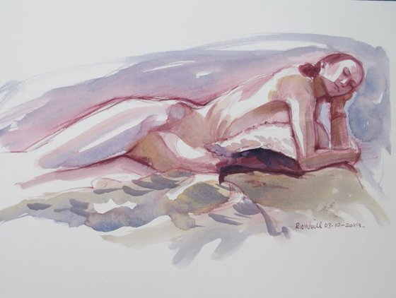 reclining female nude