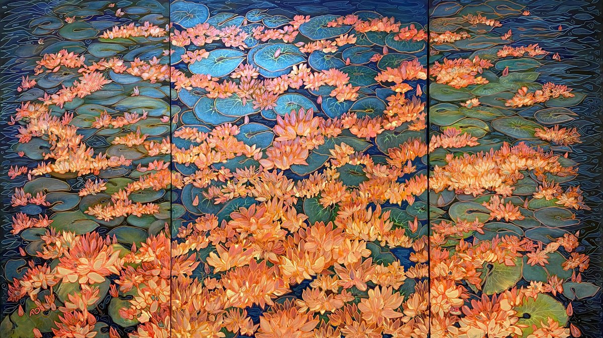  Pink Lake By Olga Rokhmanyuk | Roartus, 84 X 48, Artwork For Sale On Artfinder