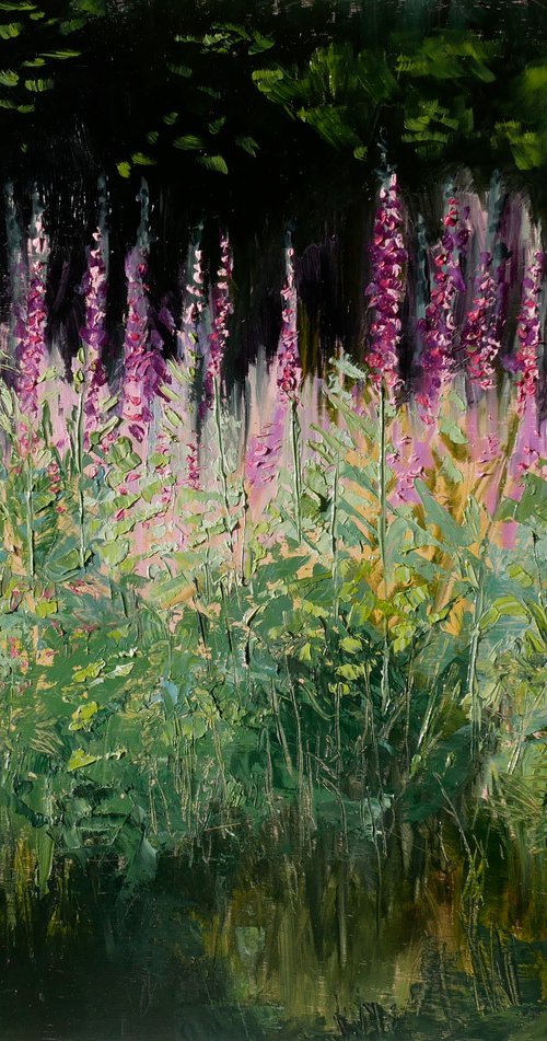 Foxglove Forest Clearing by Hannah  Bruce