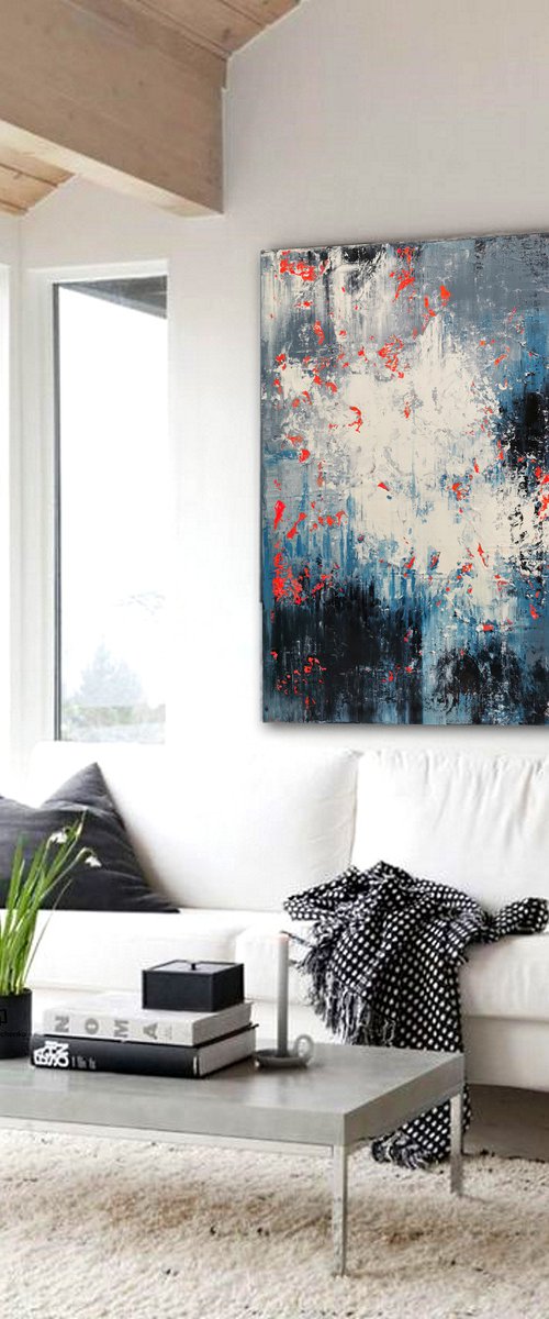 120x100cm. / Abstract painting / Abstract 2151 by Alex Senchenko