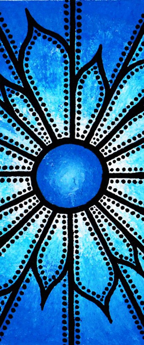 Blue flower by Jonathan Pradillon