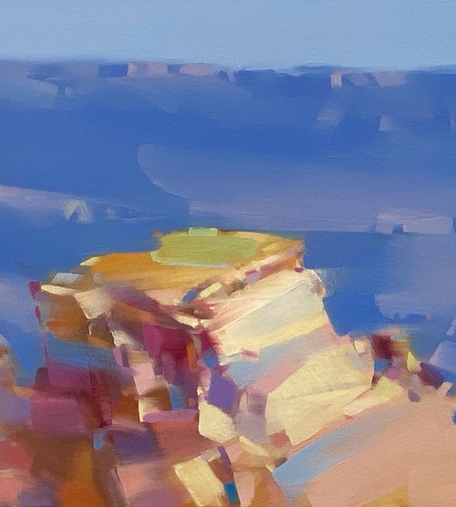 Canyon, Original oil painting, Handmade artwork, One of a kind by Vahe Yeremyan