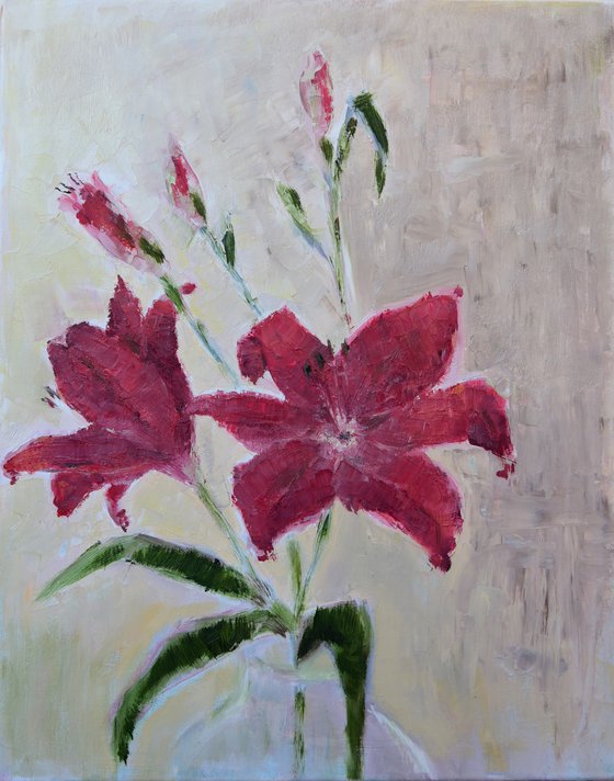 Red lilies