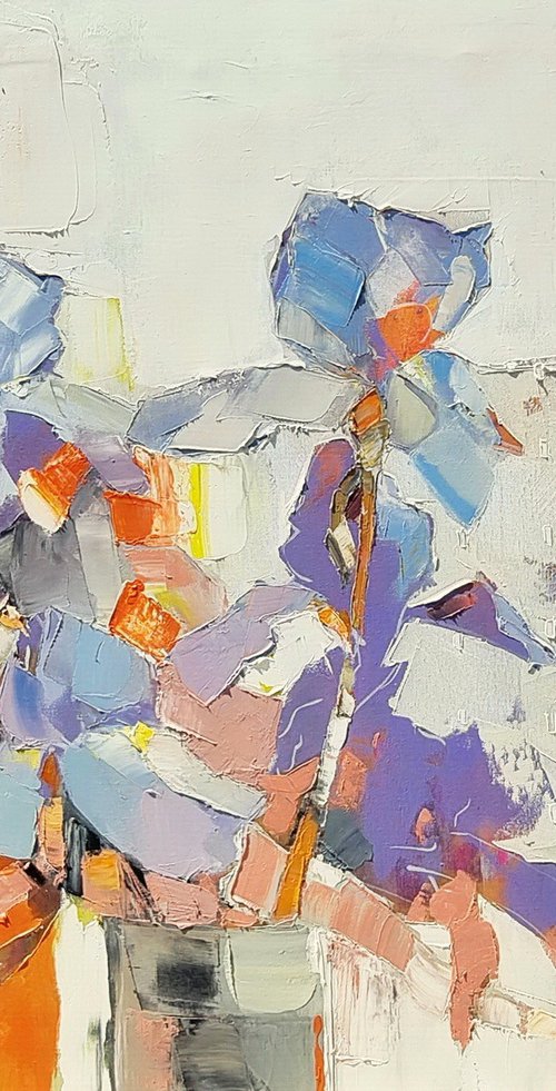 Shimmering irises by Lesya Ros