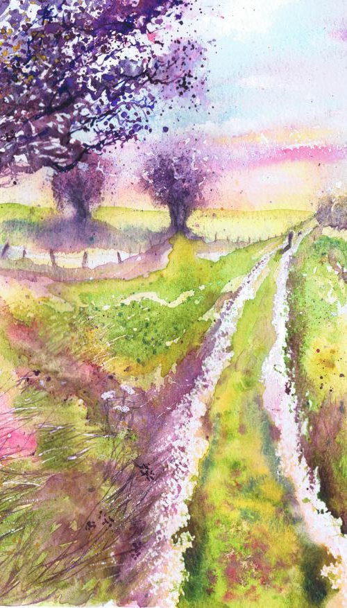 Hawthorns by the Ridgeway by Michele Wallington