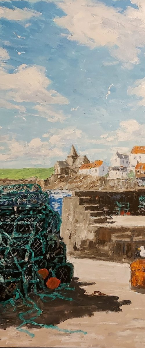 st monans harbour scene #3 by Colin Ross Jack