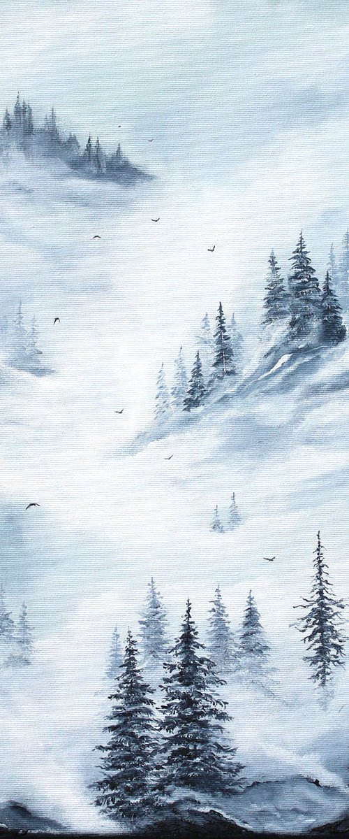 The silence between branches by Katerina Koroleva