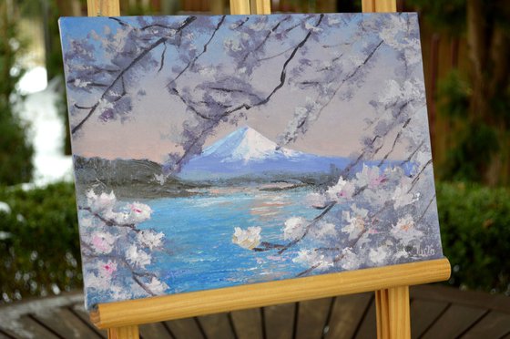 Mt. Fuji & Cherry Blossoms, Kawaguchiko