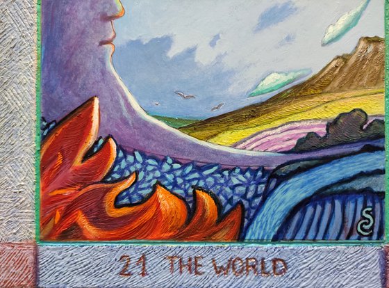 THE WORLD, MAJOR ARCANA OF THE MOON, 21