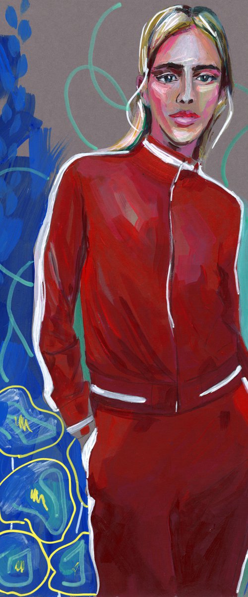 GIRL IN RED JACKET by Sasha Robinson