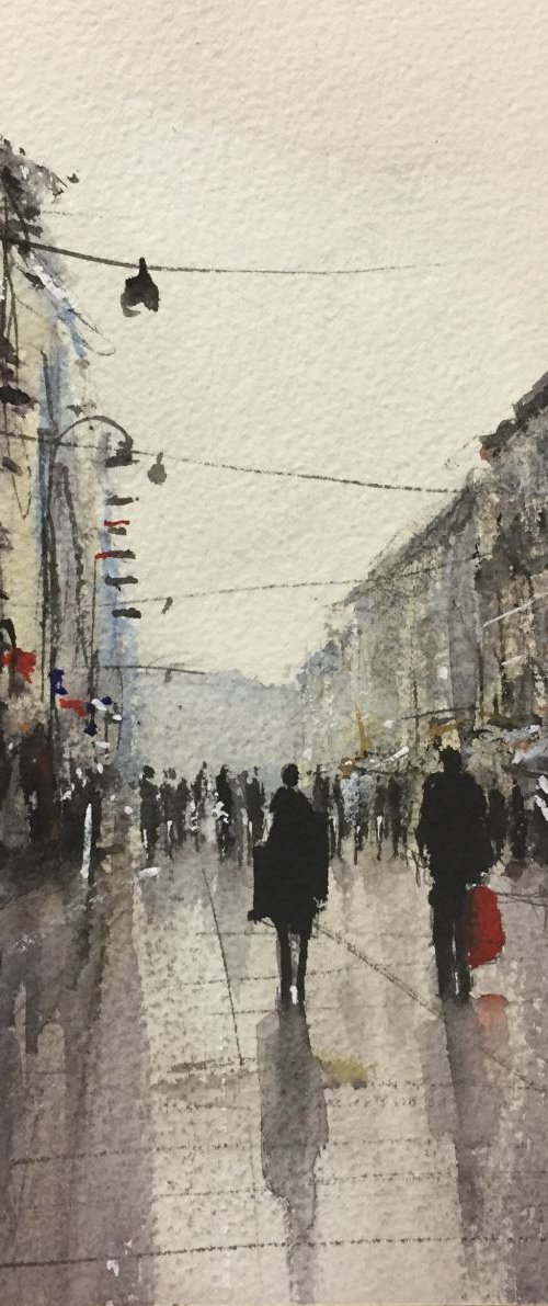 Wet streets of Vienna by Tihomir Cirkvencic