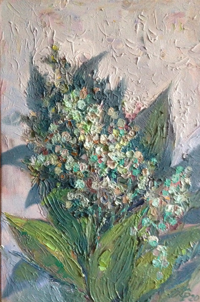 Spring Flowers bouquet oil painting by Roman Sergienko