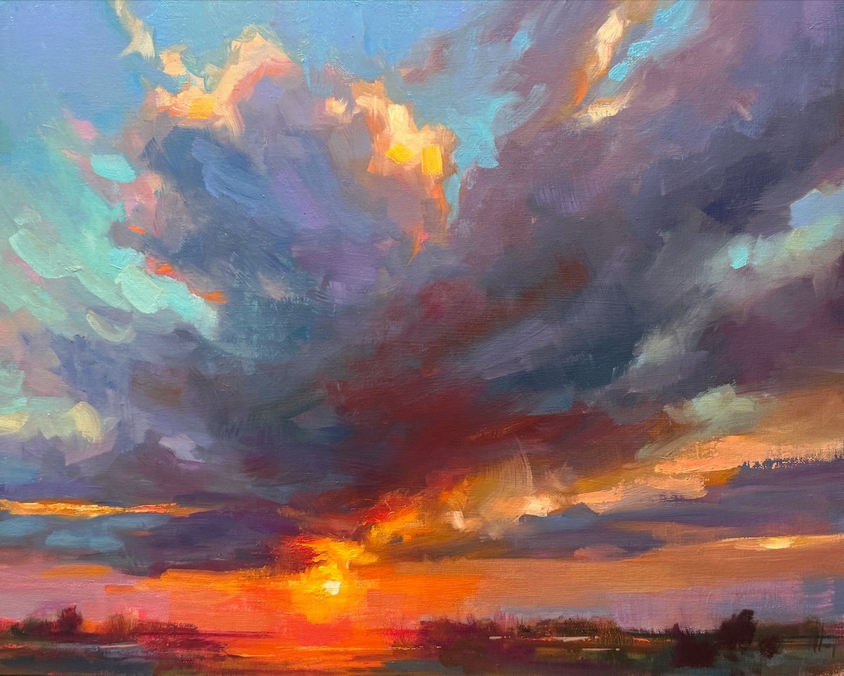 After The Perfect Storm By Emily Lane, 21 X 17, Artwork For Sale On Artfinder