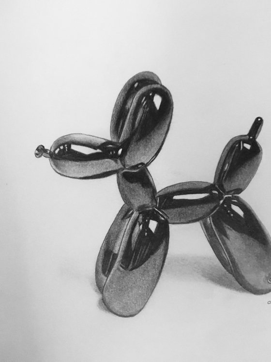 Graphite balloon dog