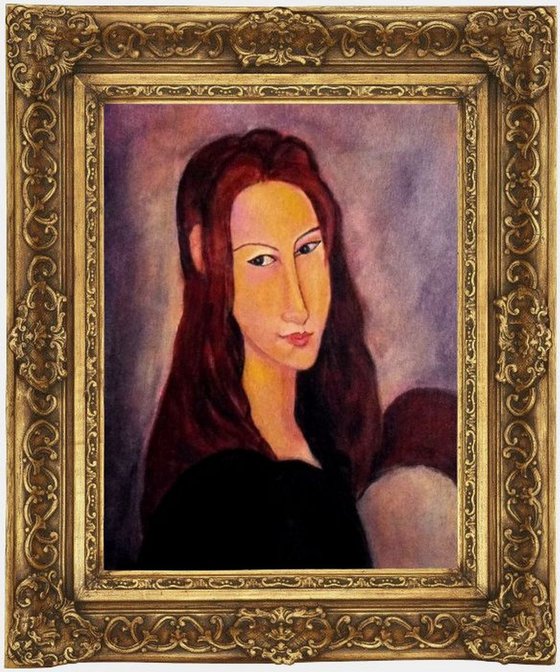 Portrait of a woman after Modigliani