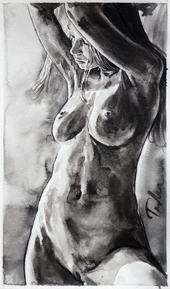 "Morning nude" /22,5x37,5 cm