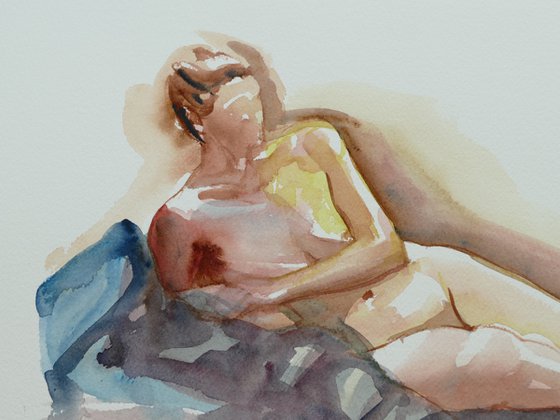 Reclining female nude