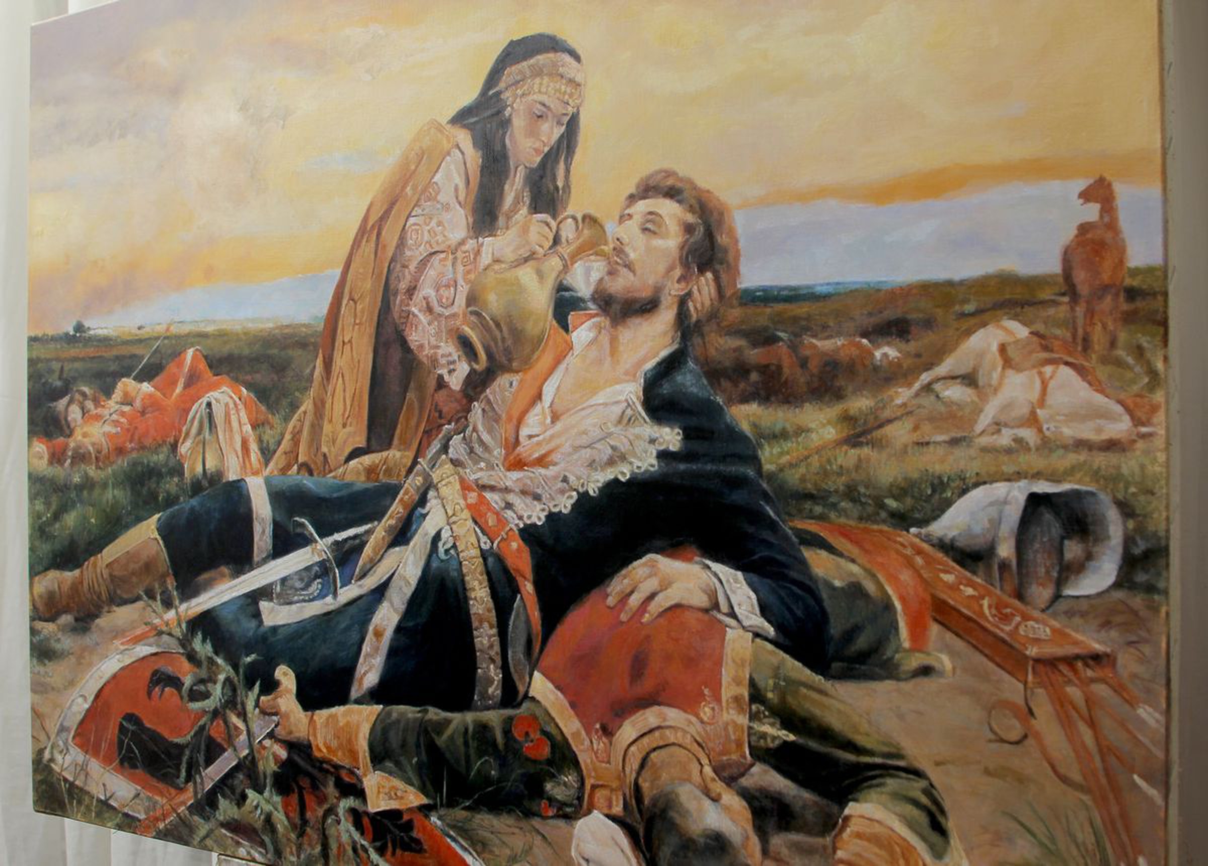 Kosovo Maiden Oil Painting By Darko Topalski Artfinder