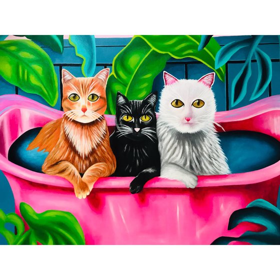PuSsYcAtS iN tHe BaTh