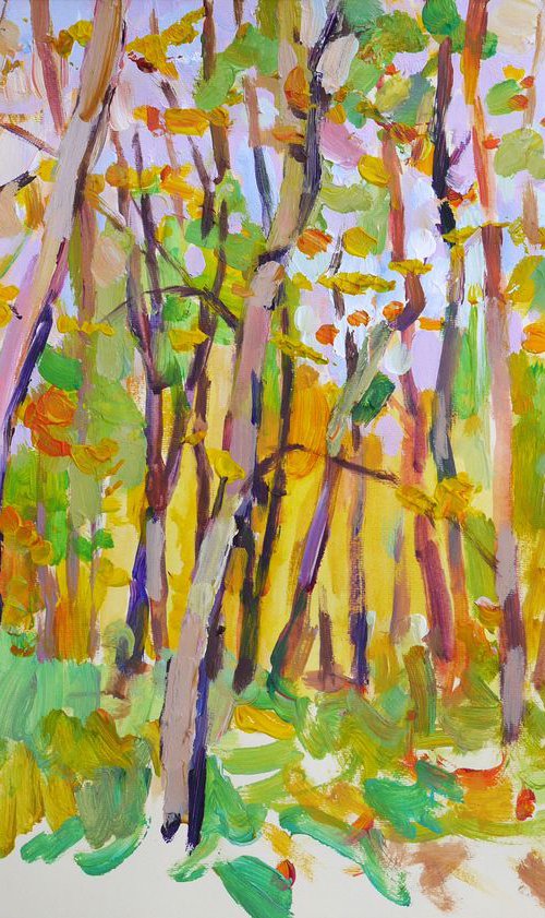 Plein air 19-10-2017 (autumn park) by Dima Braga